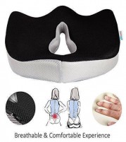 Orthopaedic Coccyx Plus Memory Foam Seat Cushion for Pain Relief - Grinhealth