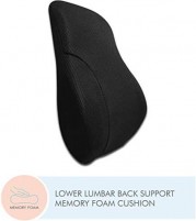 Lumbar Full Back Support Memory Foam Backrest Cushion - Back Support & Pain Relief