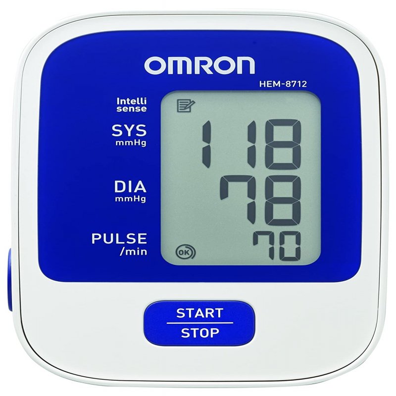Omron Hem 6232T Wrist Blood Pressure Monitor (Black) Battery Powered :  Health & Household 