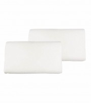 Neck Support Cervical 2 Piece Memory Foam Pillow - 24x12x4 White Willow