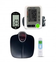 Dr Odin Non Contact Thermometer with Weighing Scale and Glucometer BP Monitor