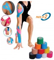 Generic Kinesio Athletic Sports Kinesiology Tape - 5m x 5cm - Pain Relief in Sports (Pack of 2)