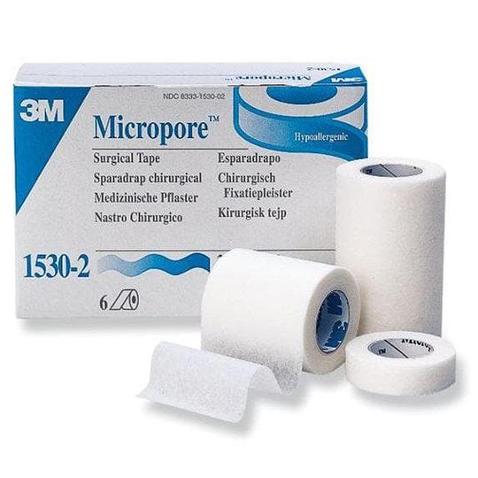 Micropore Surgical Paper Tape - 1 inch x 10 yards - 1 roll-3