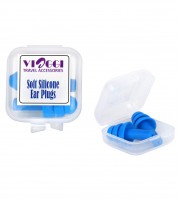 VIAGGI Soft Silicone Blue Ear Plugs Noise Reduction for Sleeping Meditation Swimming