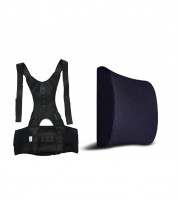 Posture Corrector Memory Foam Backrest Correct Your Posture Combo
