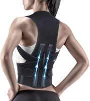 Medansh Adjustable Posture Corrector with DUAL ROD support for Back with Shoulder Belt for men and women